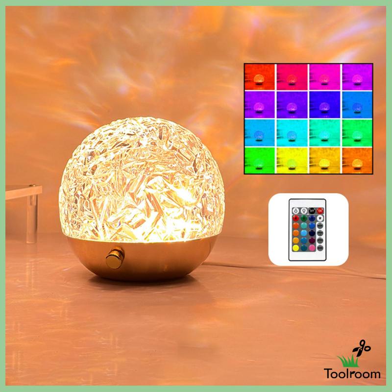 Đèn Led Để Bàn Hình Sóng Nước Có Cổng Sạc USB