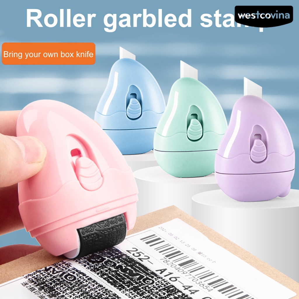 [COD]♪1 Bộ Con Dấu Lăn Nhanh Khô Chống Thấm Nước Giúp Bảo Vệ Sự Riêng Tư Tiện Dụng