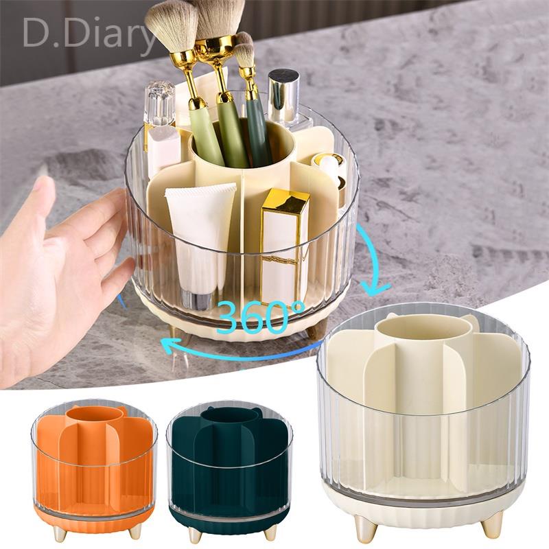 Hộp Đựng Cọ Trang Điểm Sức Chứa Lớn Đa Năng Chống Bụi Có Thể Xoay 360 Độ Giá Đỡ