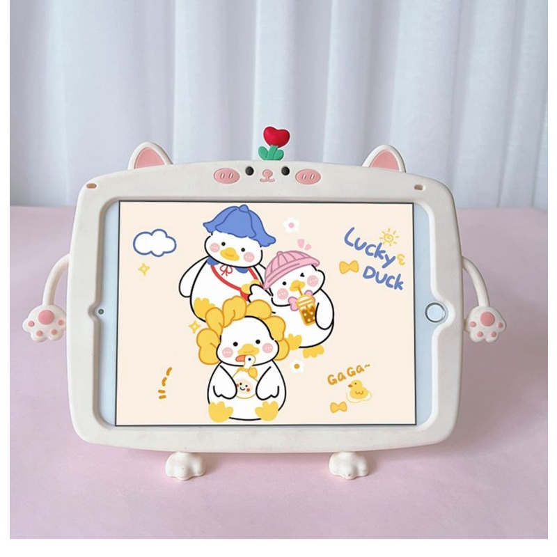 Bao Da Máy Tính Bảng In Hình Hoa & Mèo Thời Trang Cho IPad10.2 2022Ipad10th Mini6 Ipad Air1 Air2 Air4 / 5 10.9 Pro11 Ipad9th Ốp