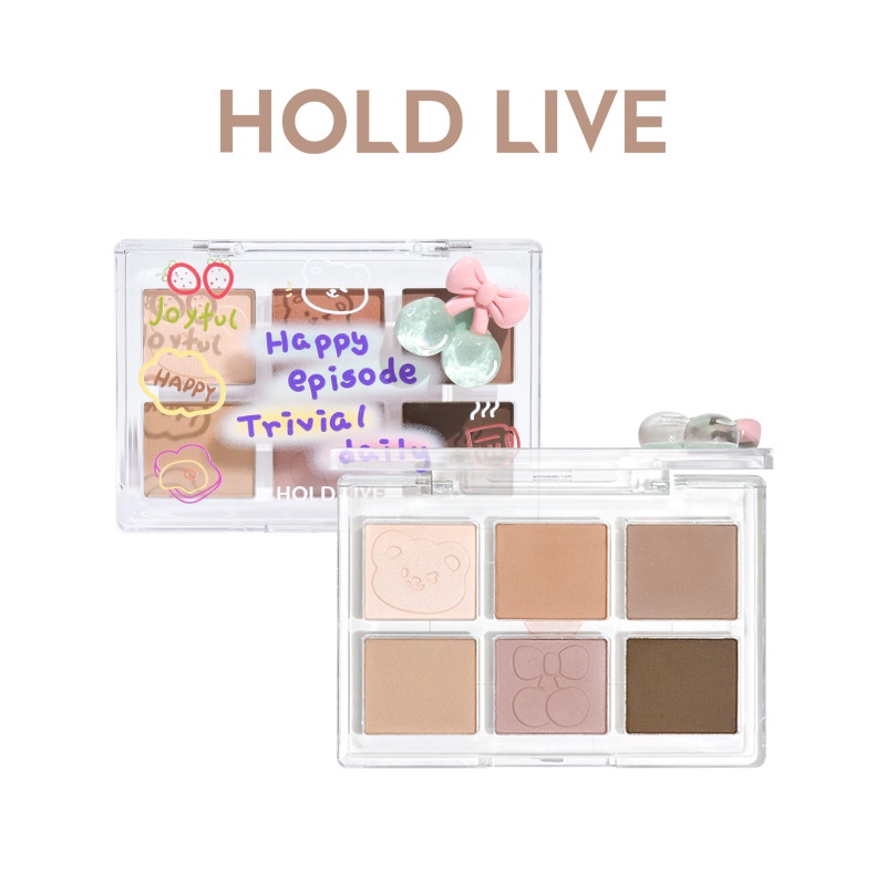 Bảng Phấn Mắt HOLD LIVE Nhiều Màu Sắc Tông Lì / Lấp Lánh Trang Điểm Mắt Khói