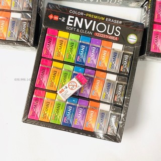 1 viên gôm tẩy dẻo envious màu sắc _bmd