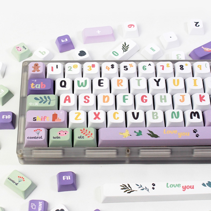 Midsummer Keycaps Colorful  Nắp Đậy Phím Nhiều Màu Sắc XDA PBT