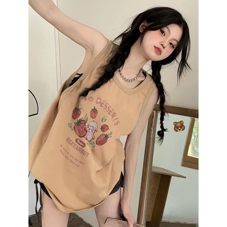 NRVP Áo Thun Cotton Ngắn Tay In Họa Tiết Thời Trang Hàn Quốc Mới 2023