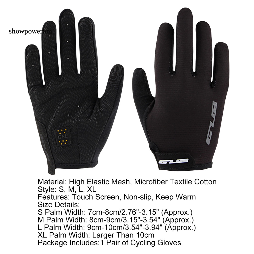 1 Đôi Găng Tay Xe Đạp Dài Toàn Ngón Unisex