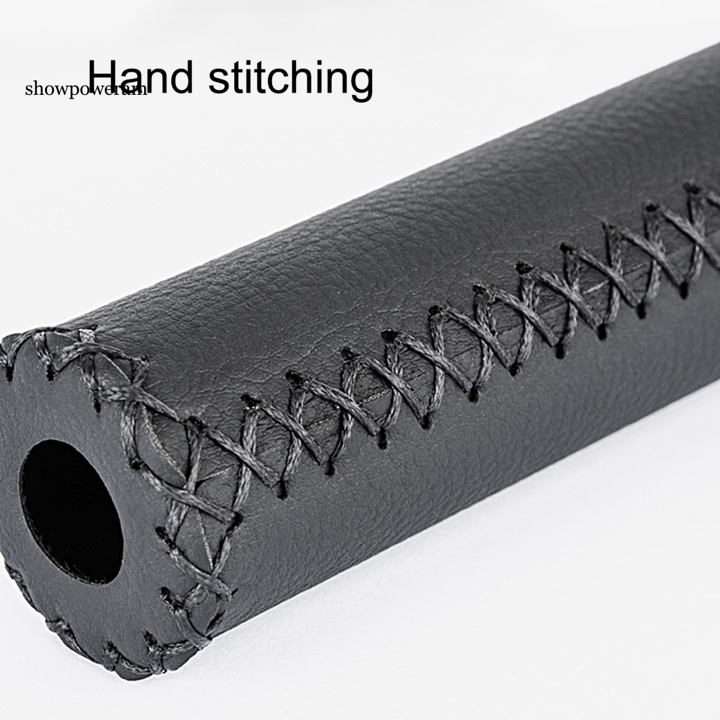 1 Bộ Vỏ Bọc Tay Lái Xe Đạp Bằng Da Vi Sợi Gọn Nhẹ Chống Mòn