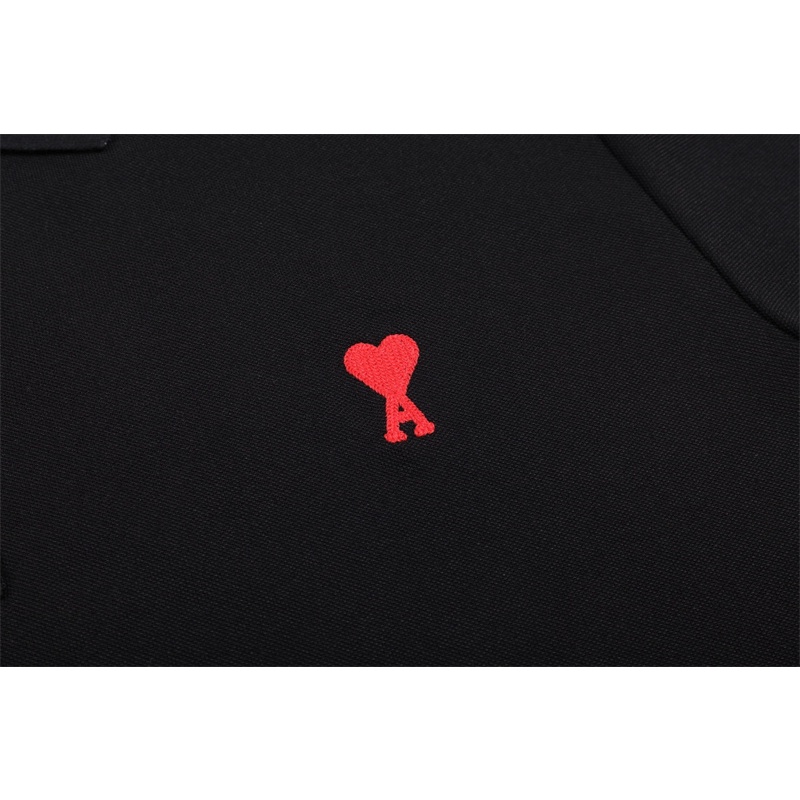 Áo Thun polo Ngắn Tay Thêu Hình Trái Tim Nhỏ Thời Trang Unisex M-I88-Jkrtt3Wetgdfe