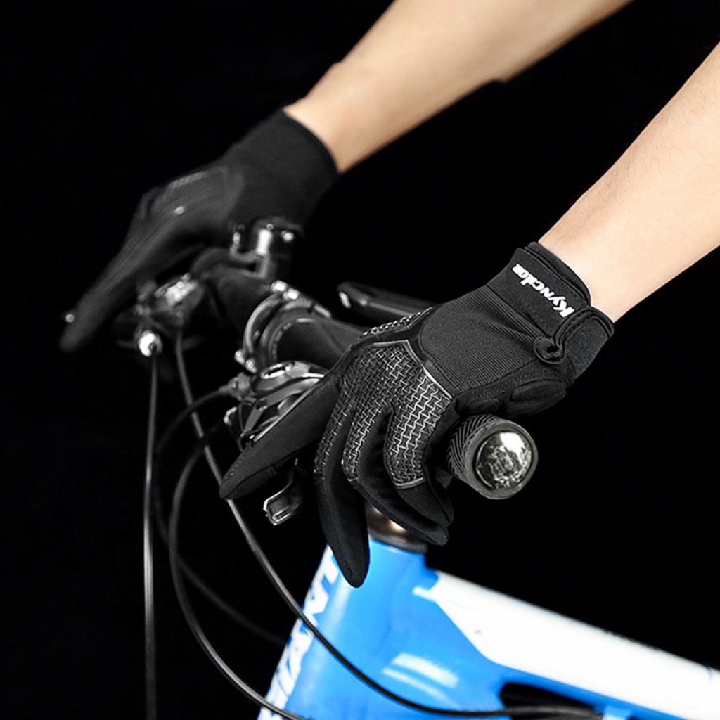 1 Cặp Găng Tay Lái Xe Máy / Xe Đạp Leo Núi Dễ Sử Dụng Có Thể Chạm Màn Hình Cảm Ứng