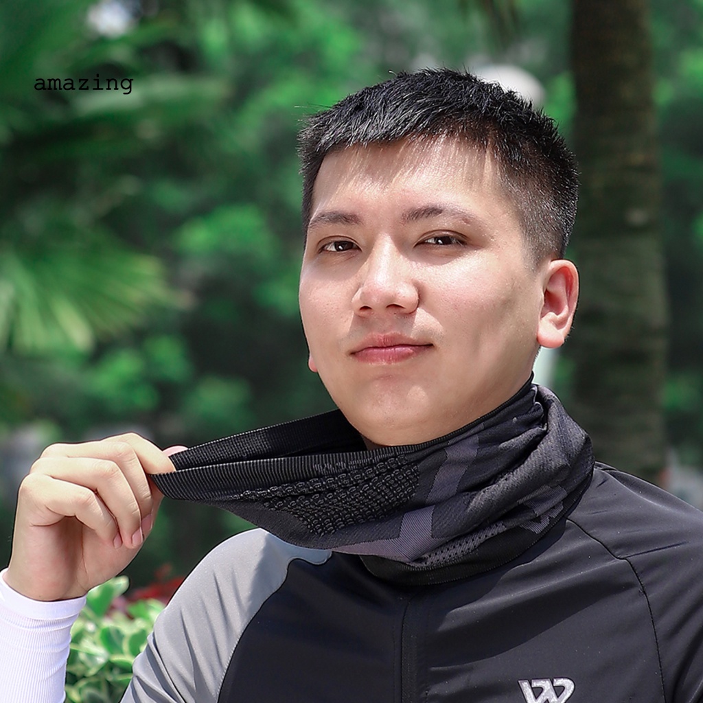 Khăn Quàng Cổ Dệt Kim Thoáng Khí Bảo Vệ Cổ Khi Đi Xe Đạp