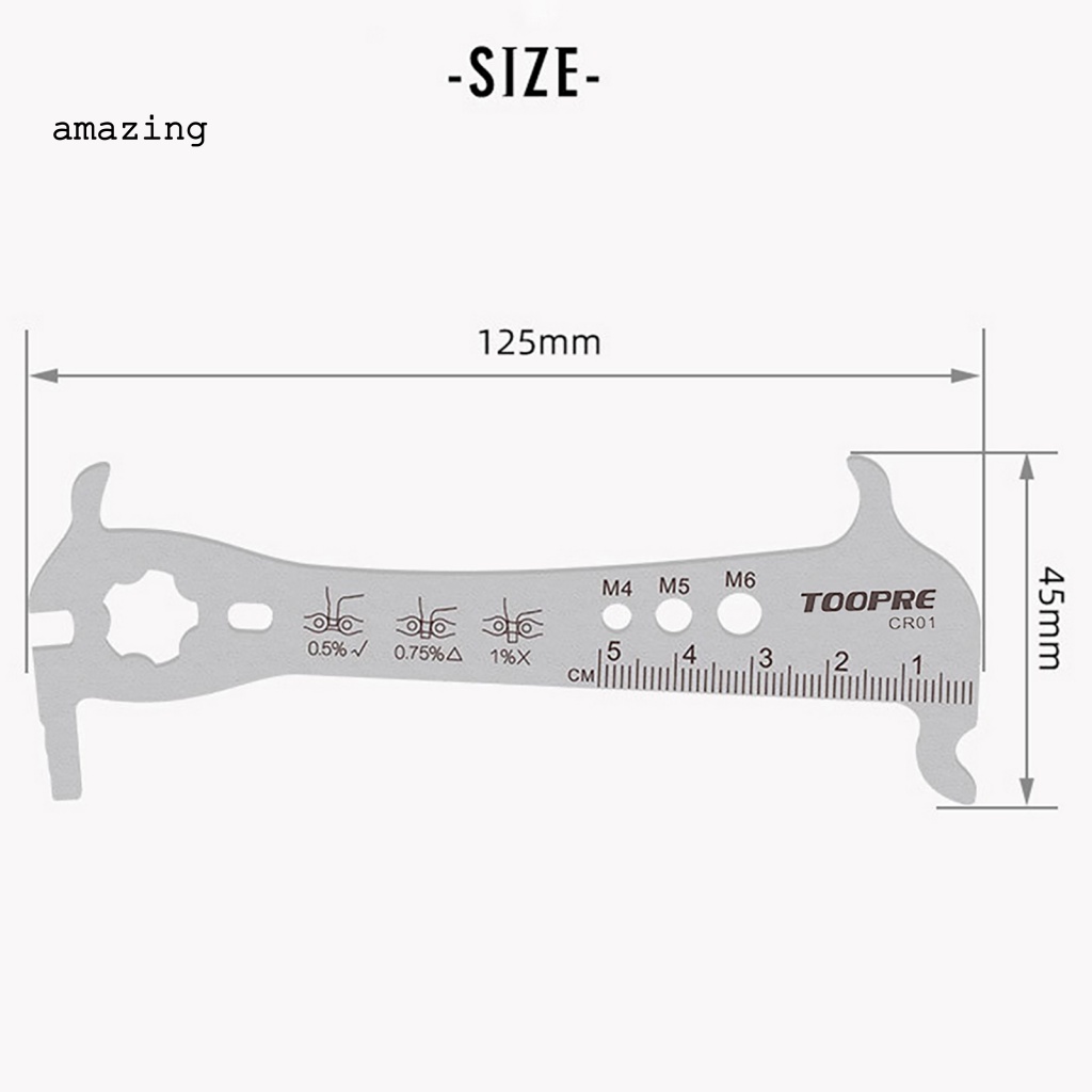 Thước Đo Dây Xích Xe Đạp Màu Sắc Bạc Tiện Dụng