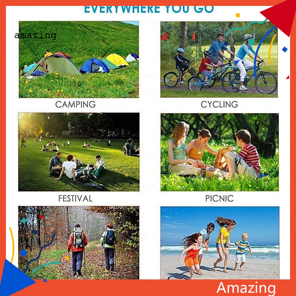 Thảm Cắm Trại / Đi Biển / Dã Ngoại Chống Thấm Nước Hình Khối Màu Sắc Có Thể Gấp Gọn