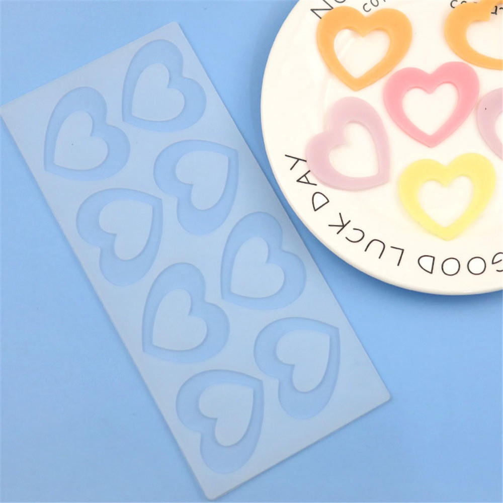 Khuôn Silicone Làm Bánh & Socola Hình Trái Tim DIY