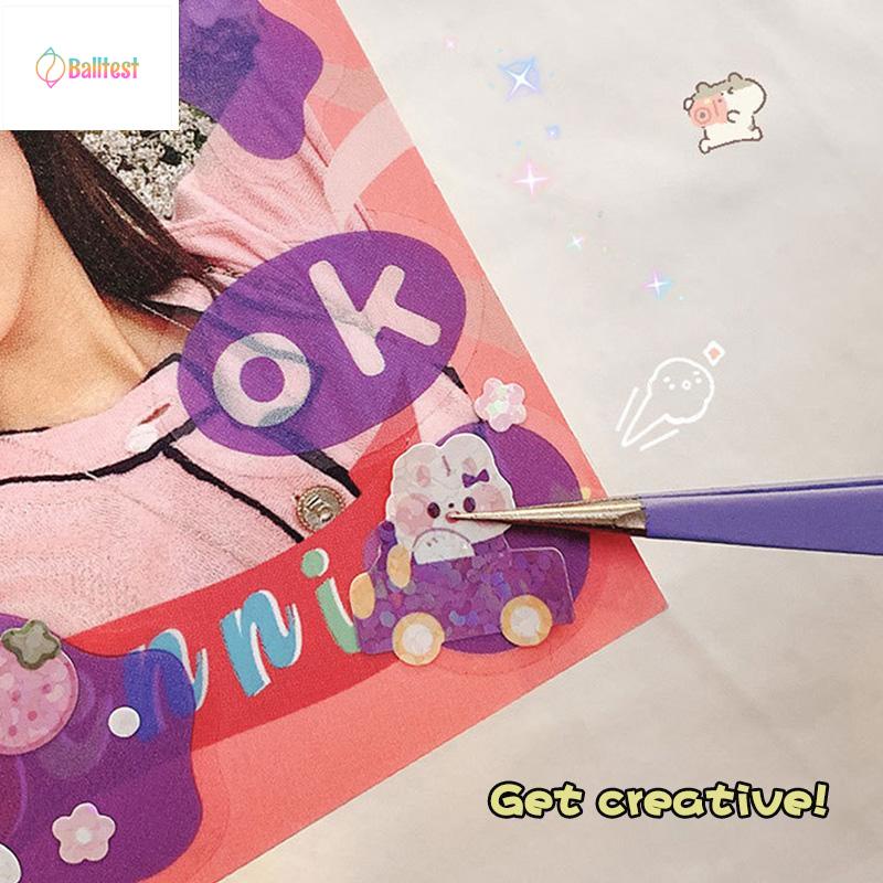 💜Sticker Lấp Lánh Phong Cách Hàn Quốc Trang Trí DIY Laptop, Sách Vở Học Tập