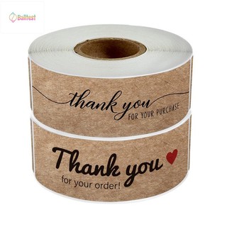 Balltest🎨Cuộn 120 Miếng TEM dán chữ " Thank you" << SIZE 2.5*7.5CM- 120 tem/CUỘN<<NHIỀU MẪU ĐẸP>>