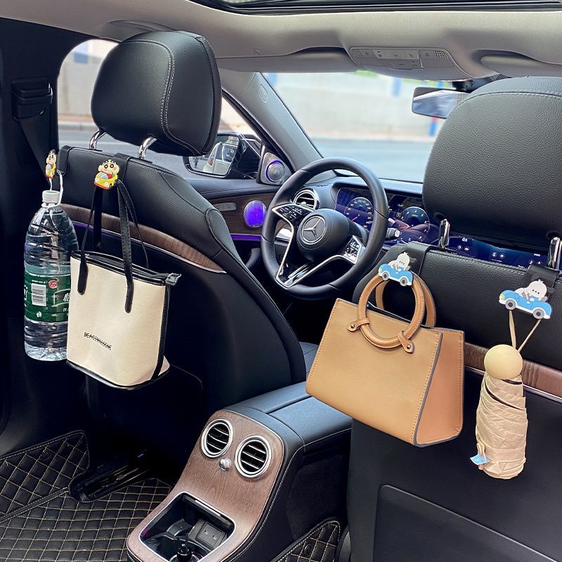 Móc Treo Đồ Đa Năng Họa Tiết Hoạt Hình Gắn Sau Ghế Xe Hơi AQG4