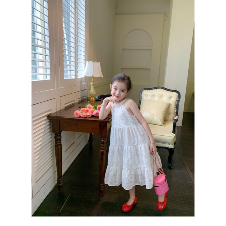Đầm Công Chúa Màu Trắng Thời Trang Mùa Hè 2023 Dành Cho Bé Gái 1-12 Tuổi