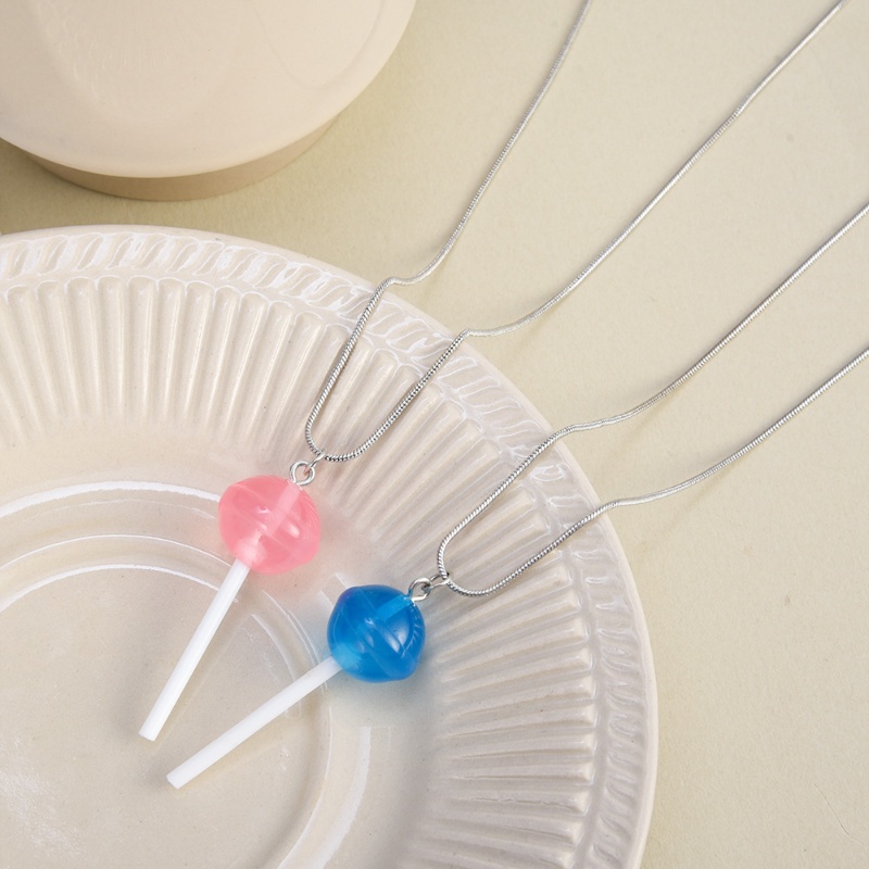 Vòng cổ Choker Mặt Kẹo Mút Màu Sắc Ngọt Ngào Dễ Điều Chỉnh Thời Trang Cho Nữ