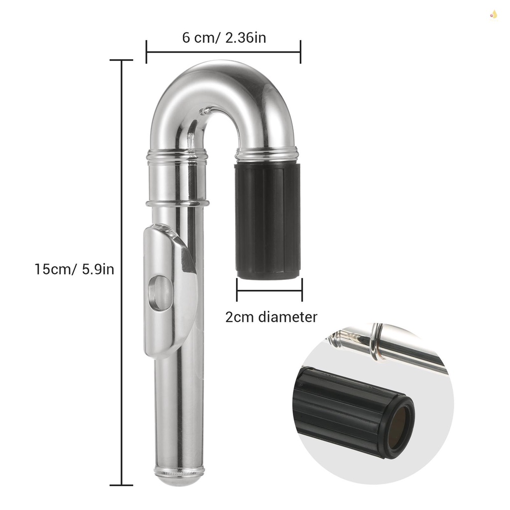 Sáo Niken Mạ Niken Đầu Cong Thay Thế Chuyên Dụng Cho Nhạc Cụ