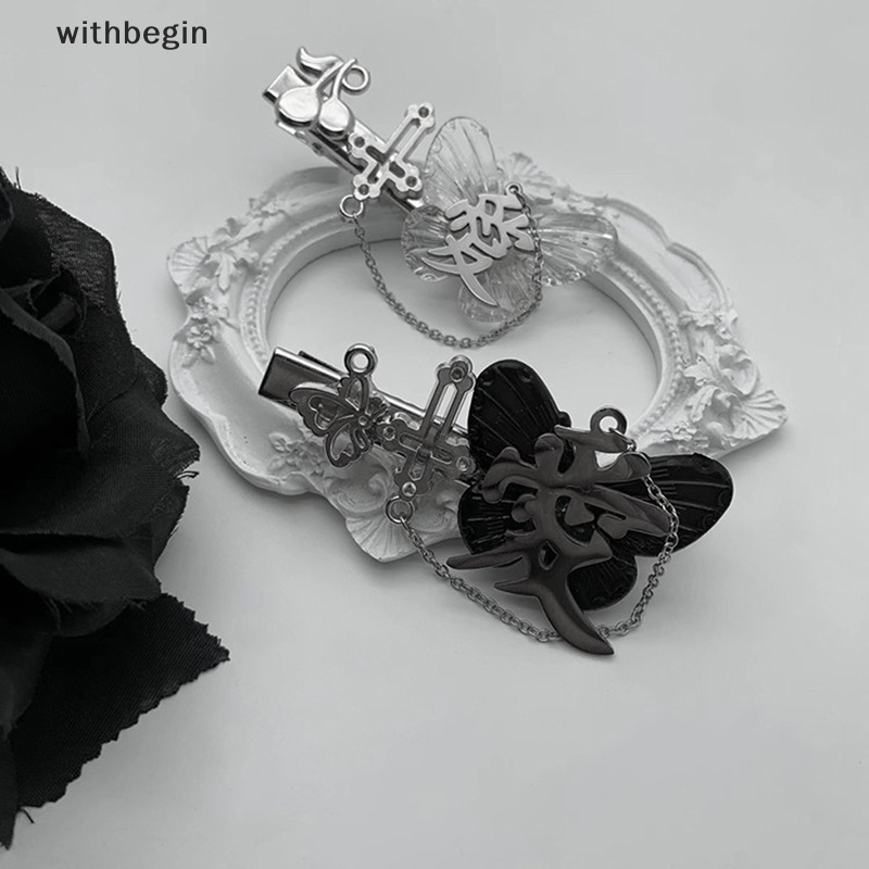 Kẹp Tóc Tua Rua Hình Bướm / Ngôi Sao / Cherry Dễ Thương Phong Cách Vintage