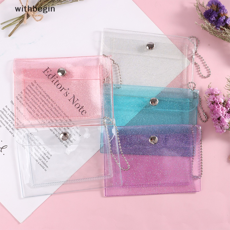 1 Ví Đựng Thẻ Tín Dụng Bằng PVC Trong Suốt Chống Thấm Nước Cho Nữ