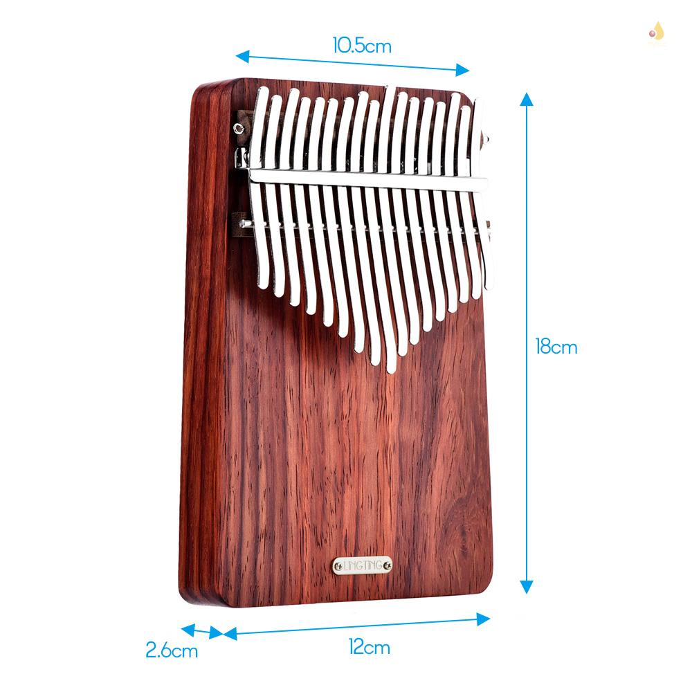 Miếng Dán Phím Đàn Kalimba Mbira Sanza Kèm Túi Đựng Tiện Dụng K17A 17 Phím