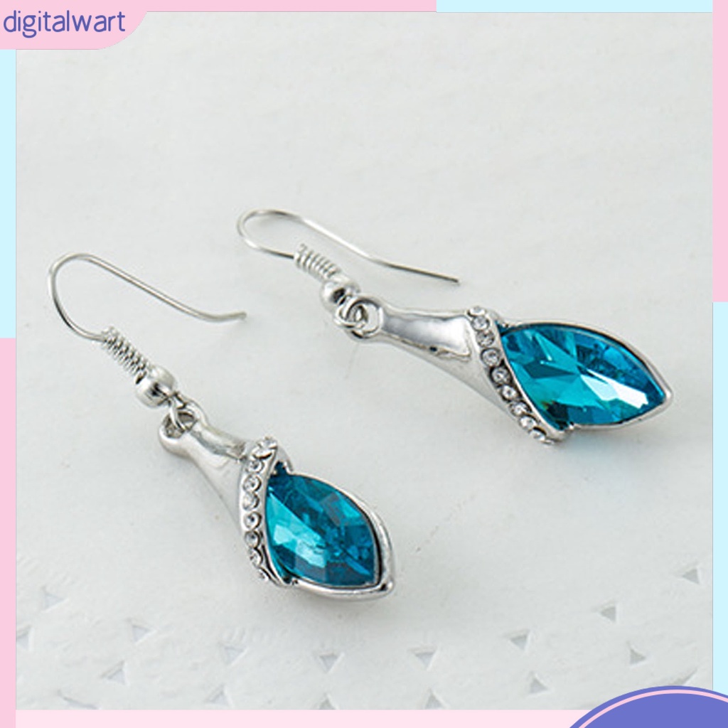 Bộ 2 Vòng cổ / Bông Tai Đính Pha Lê Giả Lấp Lánh Thời Trang