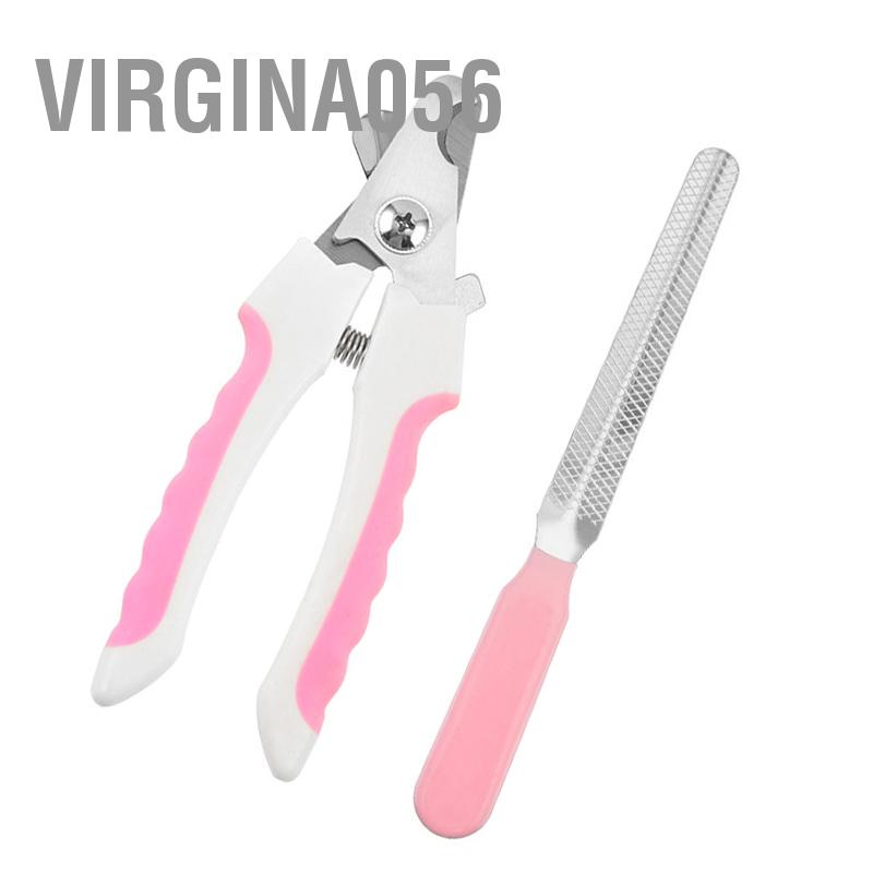 Virgina056 Kéo Cắt Móng Cho Thú Cưng Bằng Thép Không Gỉ Chân Làm Đẹp Chải Lông Dụng Cụ Chó Với Dũa Mèo