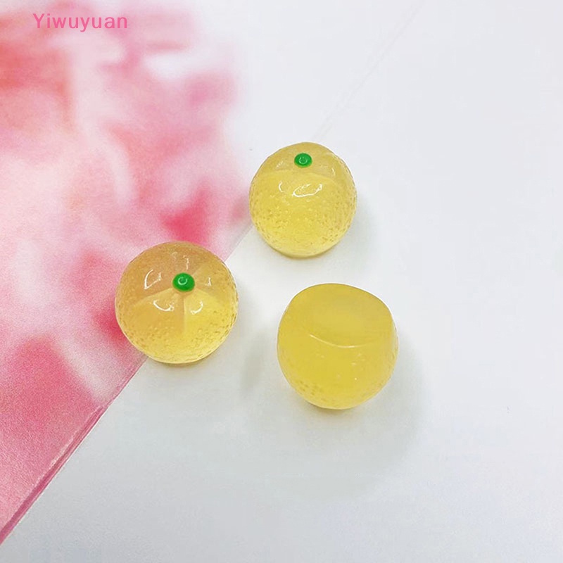 Bộ 5 Quả Cam Mini Bằng Nhựa Phát Quang Trang Trí Mới