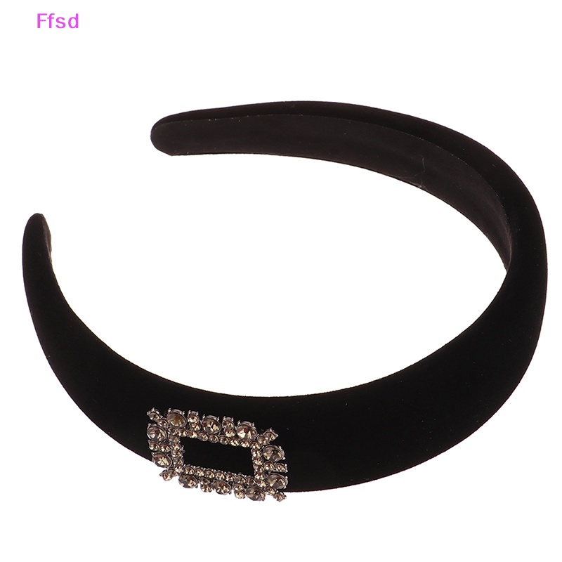 {Ffsd} Băng Đô Cài Tóc Bằng Nhung Đính Kim Cương Giả Tối Giản Rửa Mặt Cho Nữ * Bán Chạy