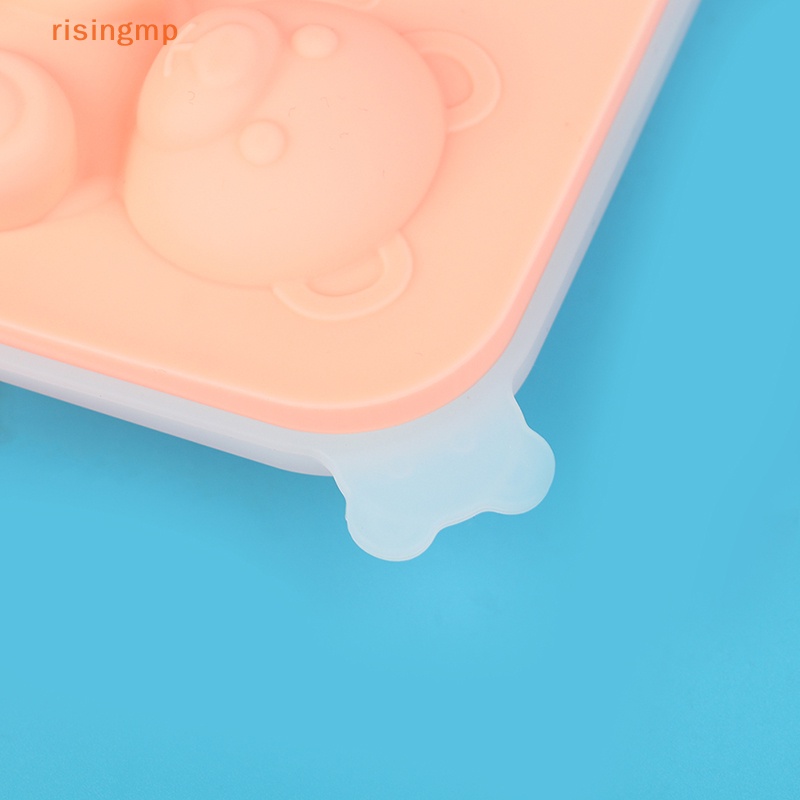 1 Khuôn Làm Đá 4 Ngăn Hình Gấu Teddy Dễ Thương