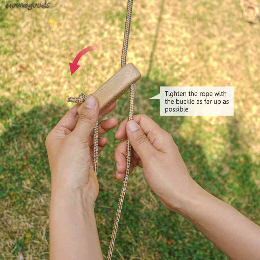 Móc Khóa Dây Lều Cắm Trại Điều Chỉnh Linh Hoạt Mới 2023