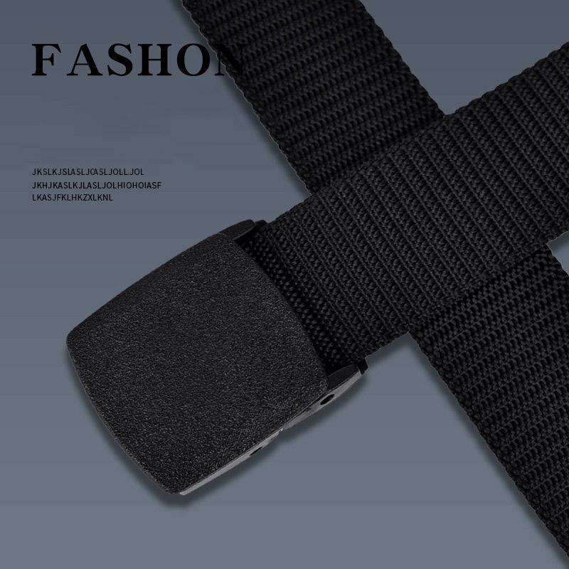 TIDE BEAR Thắt Lưng Bằng Vải nylon Dệt Không Từ Tính Không Kim Loại Không Gây Kích Ứng Phong Cách Quân Đội Cho Nam