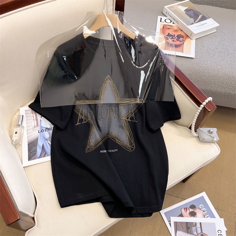 NRVP Áo Thun Nữ Tay Ngắn 100% Cotton In Hình Phong Cách Hàn Quốc Mới