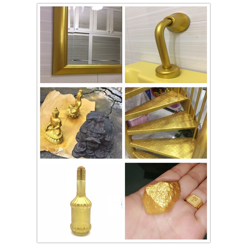 Sơn Xịt Mạ Vàng Ô Tô, Xe Máy - Dát Vàng Nội Thất Sang Trọng - Đổi Màu Đồ Trang Trí - Đủ Màu, Xóa Vết Xước Xe