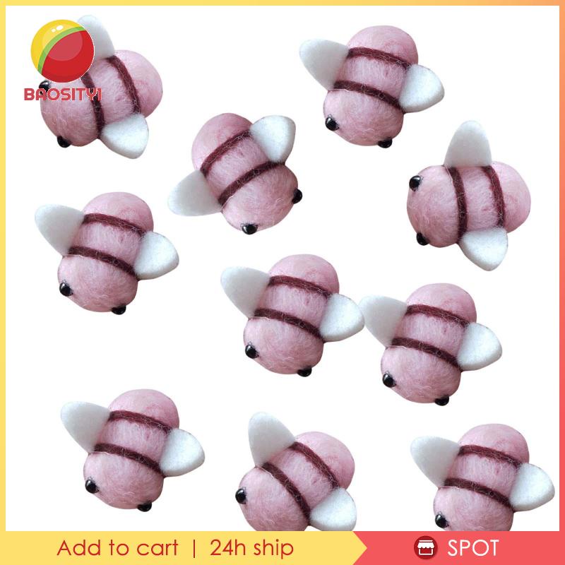 [Baosity1] 10 Kẹp Tóc Hình Ong Trang Trí Quần Áo Trẻ Em DIY