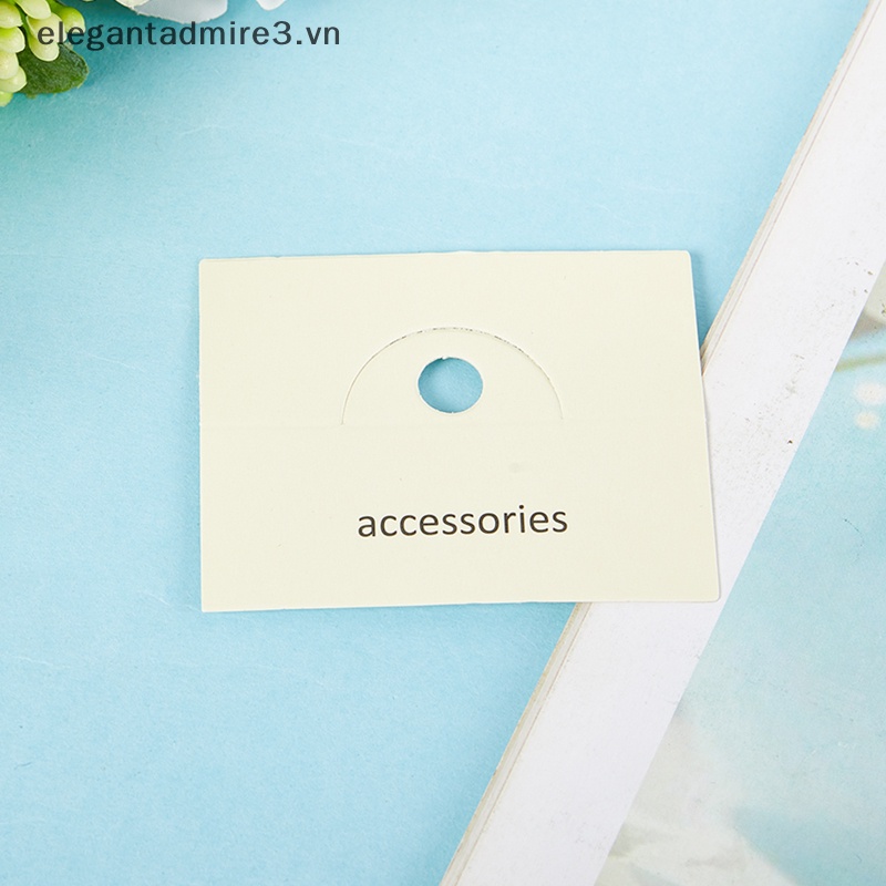 Set 50 Thẻ Giấy Các Tông Màu Phẳng Trang Trí Túi Xách / Kẹp Tóc Dễ Thương
