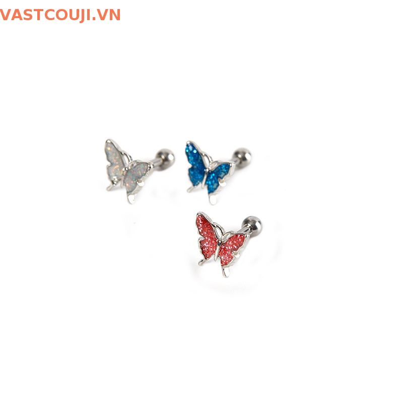 Khuyên Rốn Hình Bướm Đục Lỗ Nhiều Màu Sắc Thời Trang Cho Nữ