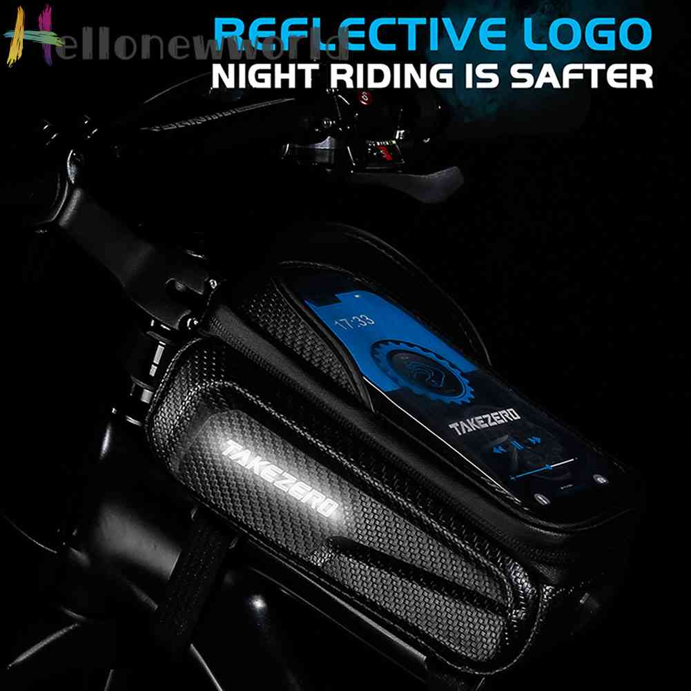 Túi Vỏ Cứng Phản Quang Dung Tích 1L Gắn Khung Xe Đạp