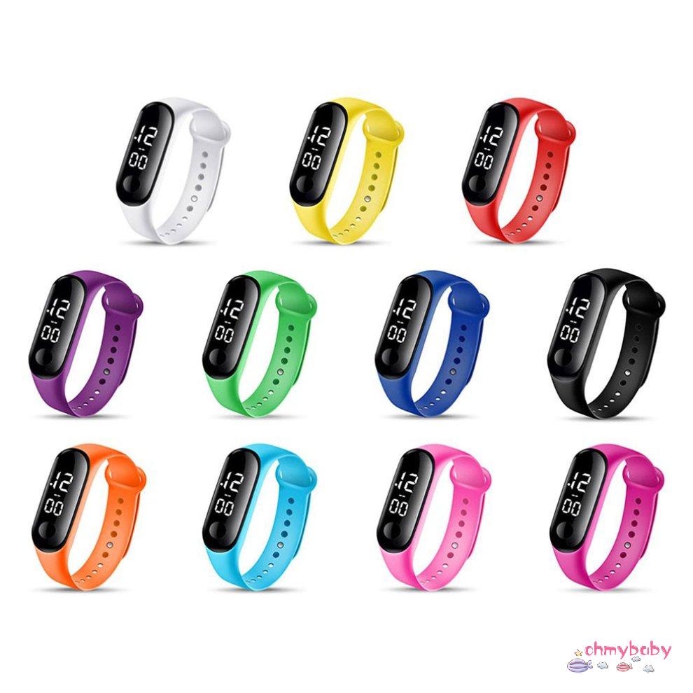 [Trong kho] Đồng Hồ Kỹ Thuật Số Đèn LED Ánh Sáng Trắng Màn Hình Cảm Ứng Chống Nước Nam Nữ Thể Thao Mặt Cao Cấp [P/1]