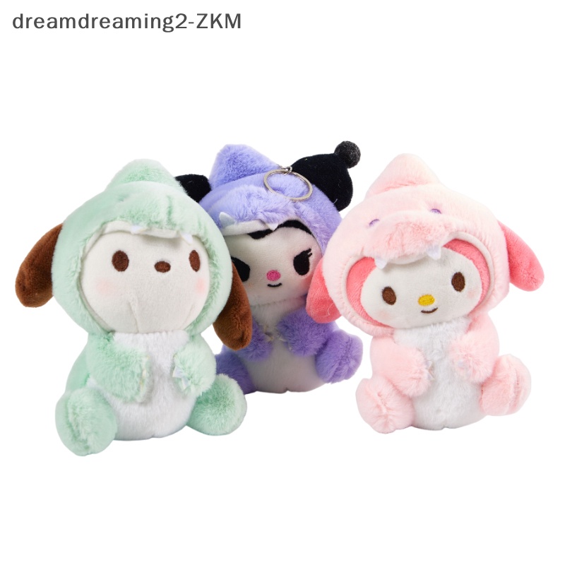 [Dreaming] Móc Chìa Khóa Dạng Thú Nhồi Bông Ngắn Hình Chú Chó Melody Kuromi Purin Dễ Thương Trang Trí Túi Xách [zkm]