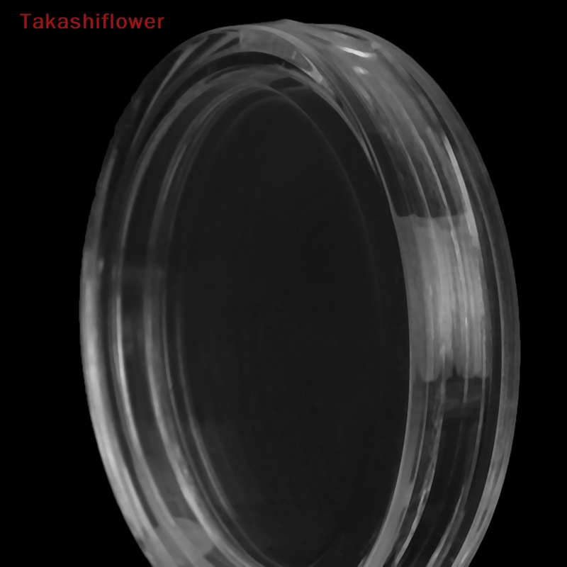 Set 10 Hộp Tròn Trong Suốt Đựng Tiền Xu 22.5mm Tiện Dụng