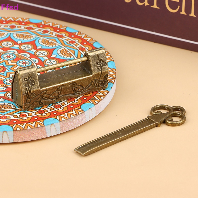 {Ffsd} Ổ Khóa Bằng Hợp Kim Kẽm Cổ Điển Trung Quốc / Chìa Khóa / Trang Sức Hàng Bán Chạy