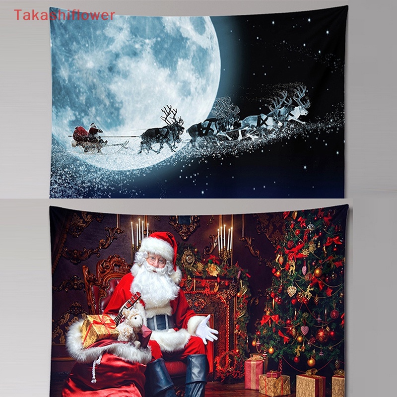 Thảm Treo Tường Trang Trí Chủ Đề Giáng Sinh 100 * 75CM