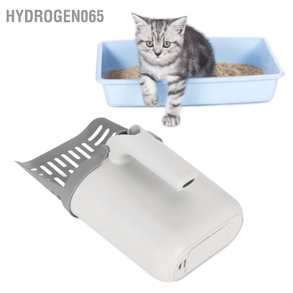 Hydrogen065 Cat Litter Scooper Đa Năng Dung Lượng Cao Một Mảnh Sifter Hệ Thống Muỗng Với Thùng Chứa Chất Thải Trong Nhà