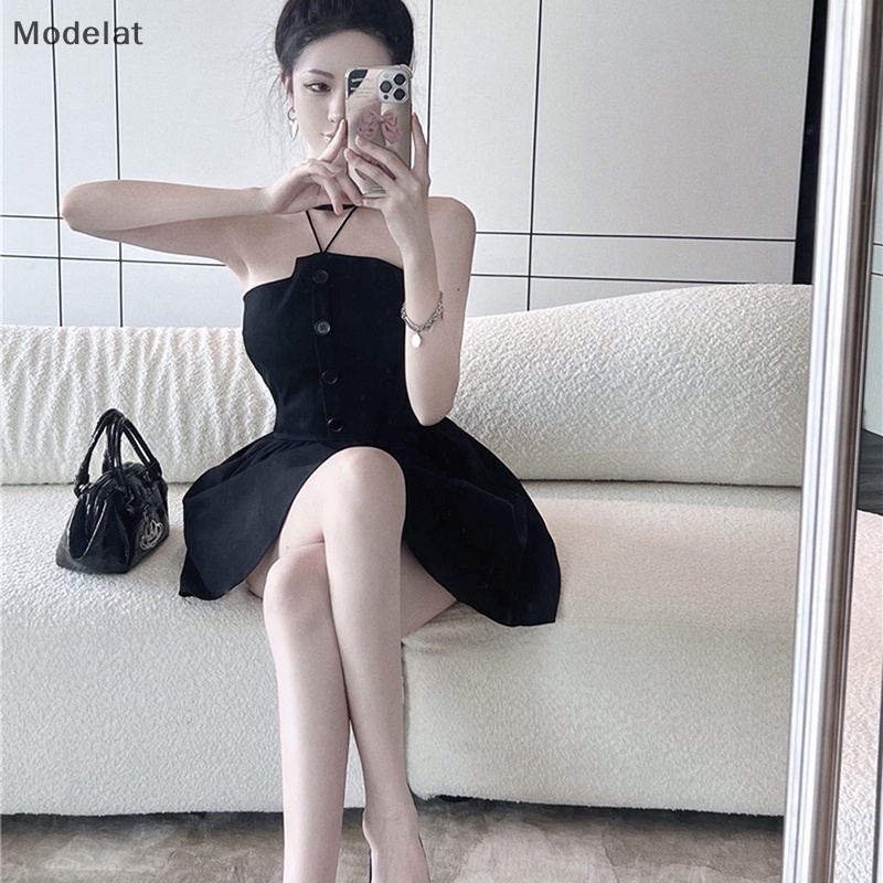 Mfc Đầm Không Tay Màu Trơn Thời Trang Mùa Hè Thanh Lịch Dành Cho Nữ