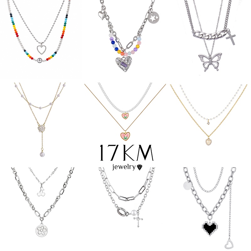 Vòng cổ 17KM tùy chọn kiểu mặt thiết kế thời trang