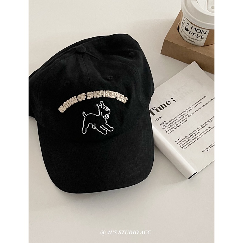 Nón Lưỡi Trai Mềm Thêu Hình Cún Con Đáng Yêu Thời Trang Mùa Hè Hàn Quốc Dành Cho Trẻ