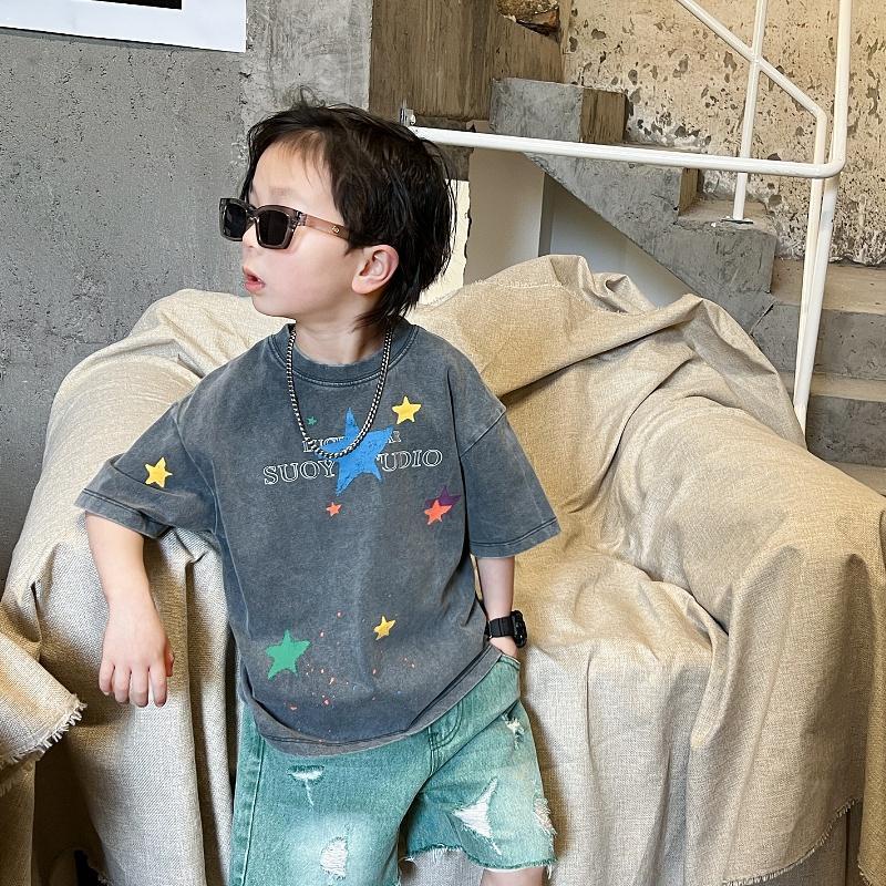 Áo Thun Tay Ngắn Mùa Hè Phong Cách Retro Dễ Phối Đồ Cho Nam