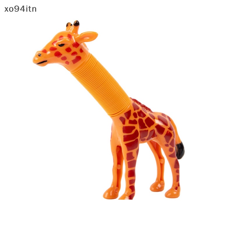 Tn Đồ Chơi Xếp Hình Hươu Cao Cổ Ống Kính Có Đèn LED Thu Gọn Được