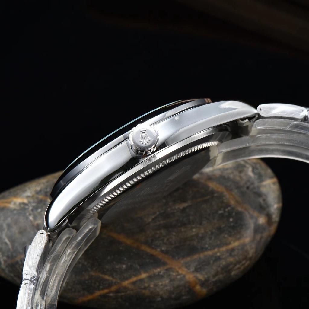 Rolex Đồng Hồ Đeo Tay Thạch Anh Bằng Thép Dạng Gập Ba Kim Tối Giản Cho Nam